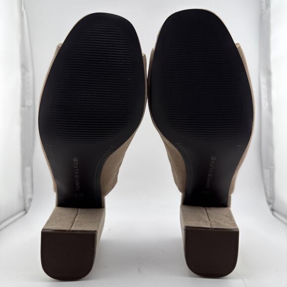 Tommy Hilfiger Women's Sayna Beige Slide Open Toe Dress Mules Sandals Sz 8.5 NWB - Picture 9 of 13